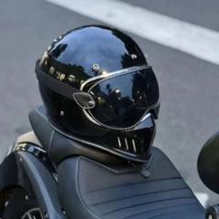 Benda 艶ブラック フルフェイスヘルメット トレロ ゴーグル付き
