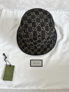 美品GUCCI ハットモノグラムキャンバスカシミア