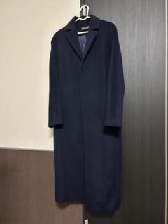 100%カシミヤ ネイビー チェスターコート GOYO 100%カシミヤ ネイビー チェスターコート GOYO