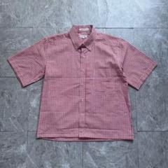 Hij Crop 短丈　チェックシャツ　シアサッカー ボックスシルエット