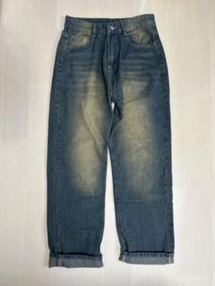 ウォッシュドデニム acne studios 地底人似　リアルツリー　ホワイト ウォッシュドデニム acne studios 地底人似リアルツリーホワイト
