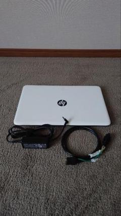中古品 HP Win10ノートPC 15.6インチ ホワイト ACアダプター付