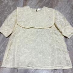 花柄 スカラップ刺繍 シャツブラウス 昭和レトロ ヴィンテージ 白 アンティーク 2025年最新】花柄刺繍 レトロ ブラウスの人気アイテム - メルカリ