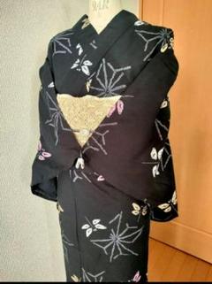 未使用近い　美品　高級浴衣　蜘蛛絞り　有松鳴海絞り　身丈155 裄68 裄丈長め m21637835246_1.jpg?1715919125