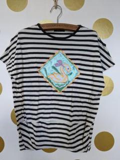 ユニカ UNICA ボーダーTシャツ　チュニックワンピース