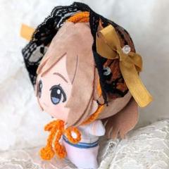 〈オレンジ色〉ぬい服　ヘッドドレス　ちびぐるみ　にじぬい　にじぱぺ　おまんじゅう