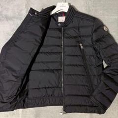MONCLER AMIOT ライダース ダウンジャケット ブラック サイズ5