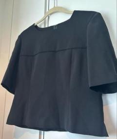 ブラックフォーマルブラウス　京都ブラック　15号　3L 喪服　半袖