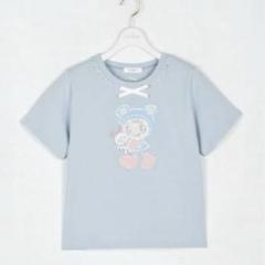 エブリン×メゾピアノコラボTシャツ　ホワイト　新品 エブリン×メゾピアノベリエちゃんコラボTシャツ ブルー - メルカリ