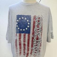 Tシャツ 3XL 星条旗柄 We the People グレー ユルダボ i43