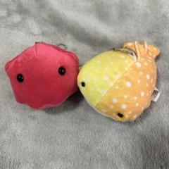 メンダコ、サメぬいぐるみ キーホルダー 2個セット