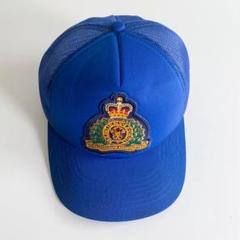 海外古着 ワッペン刺繍 王立カナダ騎馬警察 トラッカー メッシュキャップ 帽子