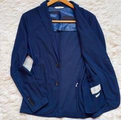 美品✨ZARA MAN テーラードジャケット メッシュ 凹凸 収縮 紺色 XL 美品✨ZARA MAN テーラードジャケット メッシュ 凹凸 収縮 紺色