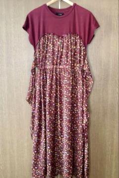 W closet 花柄　ワンピース