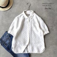 MARGARET HOWELL(マーガレットハウエル)リネンドットブラウス
