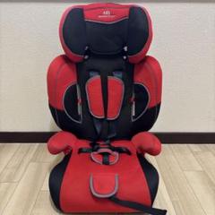 クリーニング済　☆綺麗☆　1才～12才　日本育児　ハイバックブースター　レッド黒 日本育児 ハイバックブースターEC2 Air ボルドーレッド （送料