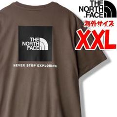 ノースフェイス Tシャツ メンズ 半袖 海外XXL 日本4L相当 ブラウン bx