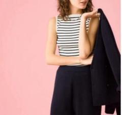 AURALEE✕ロンハーマン別注★名品★Gizaボートネックタンク AURALEE✕ロンハーマン別注☆名品☆Gizaボートネックタンク