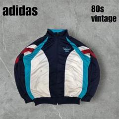 当時モノ80sアディダスナイロントラックジャケットマルチカラーファイヤーバード