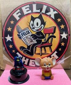 アメコミグッズ／ヴィンテージジェリー&バットマンフィギュア&FELIX壁掛アート