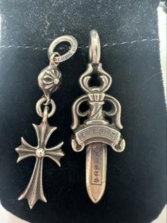 ダブルプラス & ダガー ペンダント シルバー925 クロス チャーム 剣 新品 CHROME HEARTS クロムハーツ DBL DAGGER ダブルダガー