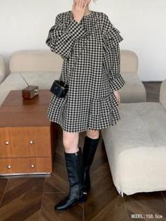 birthdaybash ♡ FRILL PLAID DRESS未使用 - メルカリ