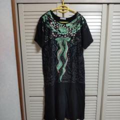tsumori chisato パステル ワンピース ネオン ビーズ 貝殻 刺繍 tsumori chisato パステル ワンピース ネオン ビーズ 貝殻 刺繍