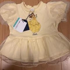 新品　半袖tシャツ　ベル　美女と野獣　チュール付きトップス　cottolli