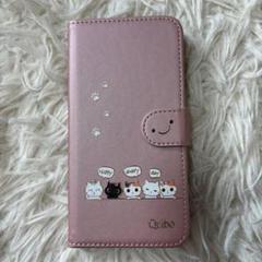 AQUOS R2 手帳型ケース ピンク 猫 売り切り品❣