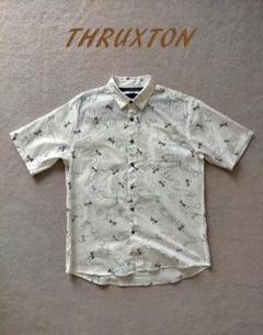 THRUXTON 総柄 半袖シャツ M