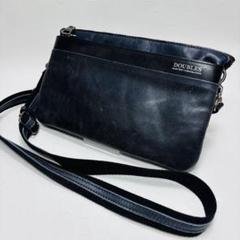 HARVEST DOUBLES本革製 2WAY クラッチショルダーバッグ