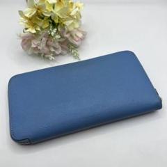 エルメス 長財布 ヴォーエプソン アザップロング シルクイン 1883 美品】エルメス 長財布 アザップロング シルクイン ヴォー