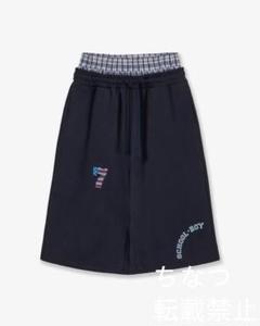 AEAE TRUNK LAYERED SWEATSHORTS