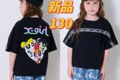 新品　X-girl　エックスガールパワーパフ バックプリント　半袖Tシャツ