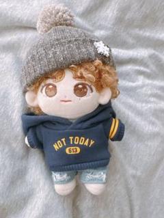 マスターぬいぐるみ 青髪テテ 服セット BTS 防弾少年団 V テヒョン テテ ぬいぐるみ 20cm 青髪 マスター