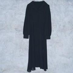 ✨美品✨ リゼクシー 【F】 ロングワンピース シフォン プリーツ フレア 黒