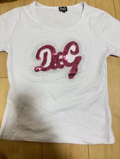 D&G ヴィンテージ　リメイク　スパンコール ホワイトTシャツ ピチT y2k
