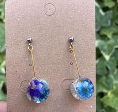 花あそび(ブルー)ピアス