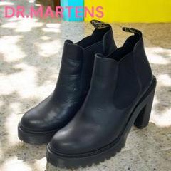 極美品　DR.MARTENS HARSTONサイドゴアブーツ　ブラック　37