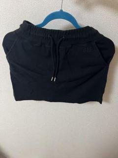 【GAP】ブラック ミニスウェットスカート ウエストドローストリング付き