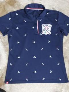 FILA　レディース　ゴルフポロシャツ 　L 　ネイビーのサムネイル
