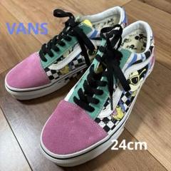 新発売 新商品 新品未使用VANS ストロベリーチェッカー スニーカー24.5cm 靴