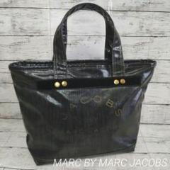 ♡MARC BY MARC JACOBS♡ビッグゴールドロゴ トートバッグ 黒