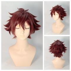 エース　ツイステ　完成ウィッグ　コスプレ　セット済み　リュスクチュール ツイステ エース・トラッポラ コスプレ ウィッグ 完成品 カット