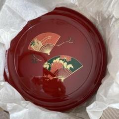 利休形　朱高杯盆　主菓子器　塗師松斎　茶道具　送料無料 利休形朱高杯盆主菓子器塗師松斎茶道具送料無料
