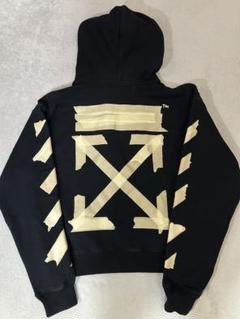 Off-White オフホワイト パーカー テープ アロー フーディー