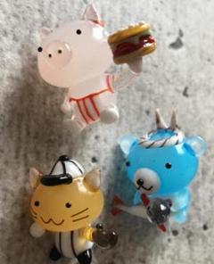 動物キャラクター マグネット 3個セット