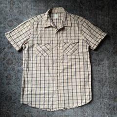 vintage PIKO 希少 チェックシャツ 半袖 夏 サーフ 刺繍ロゴ 古着