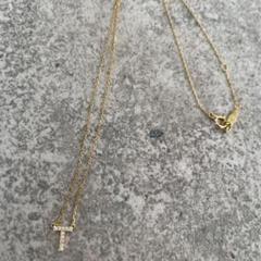 アーカー イニシャル ネックレス K18 ダイヤモンド 0.04ct