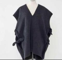 heve リボンウールリバージレ チャコール 美品